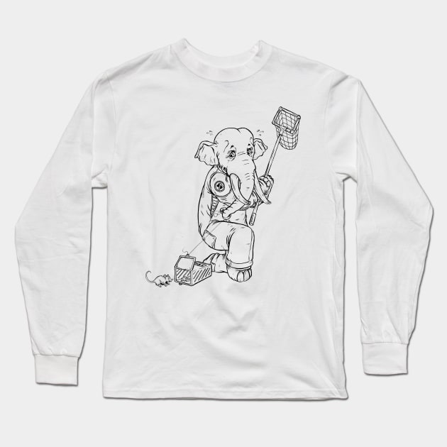 The Wrong Line of Work Long Sleeve T-Shirt by AJIllustrates